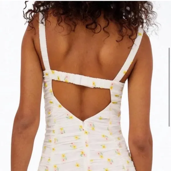For Love & Lemons Celia Mini Dress Embroidered Floral Mini Dress NWT Girly - Image 5