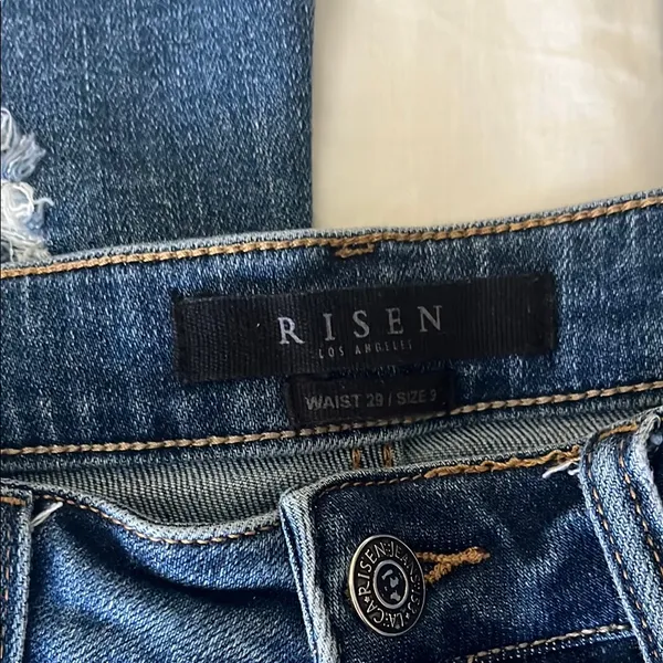 RISEN distressed boot cut jeans Blue Size 29 - Image 2