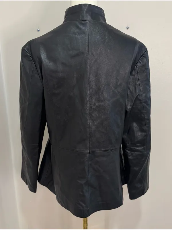 Vintage Wilsons Leather Maxima Ladies Jacket 100% Leather‎ Large Black - Image 4