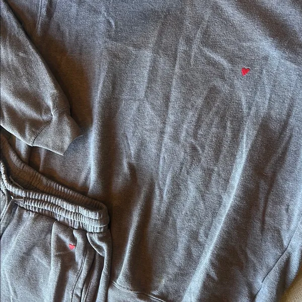 Sub_Urban Riot Grey Heart Two Piece Lounge Set Size XS/S - Image 5