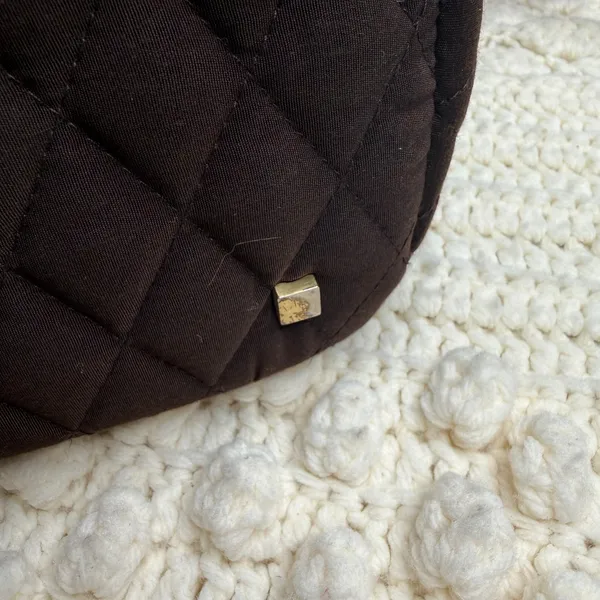 VERA BRADLEY Woman's Quilted Large Backpack Carryall Chocolate Brown - Image 14