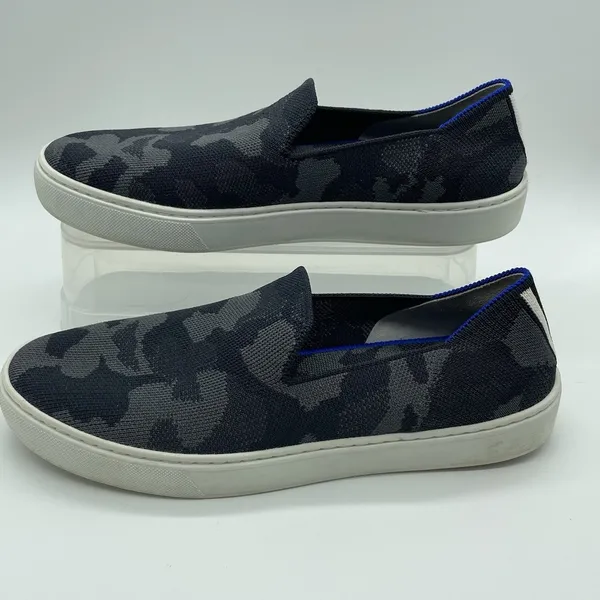 Rothys Shoes Women Sz 8 Original Sneaker Gray Camo‎ Comfort Slip On Flats - Image 4