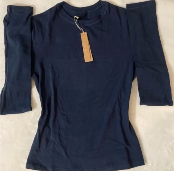 SKIMS Cotton Jersey Long Sleeve T-Shirt M - Image 5