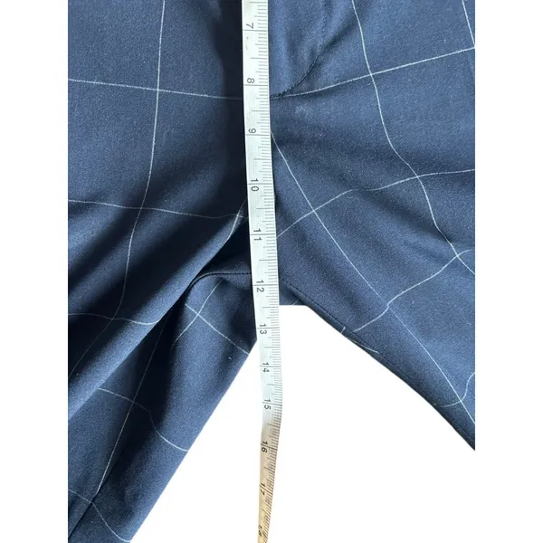 H&M Women's Navy Blue Slim Fit Coupe Pants - Image 7