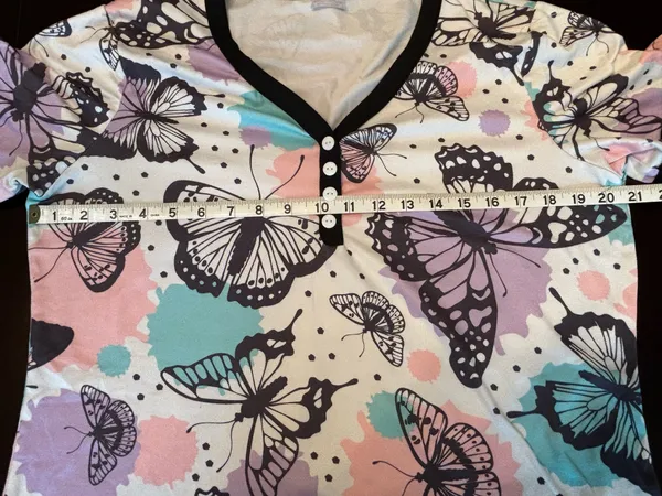 Boutique Shirley & Stone Butterfly Pajama Set / Lounge Set - L - Image 7
