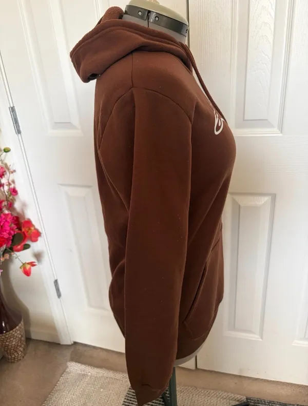 Alpinestars pullover hoodie in a brown color. - Image 3