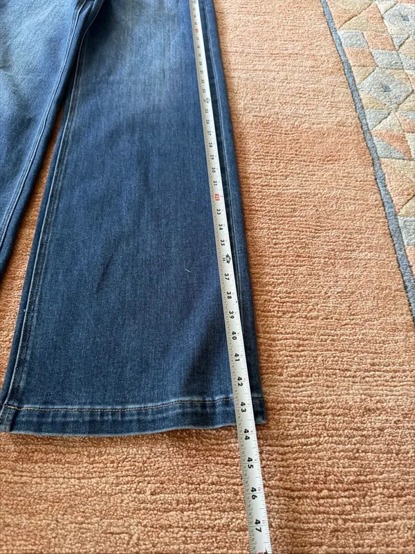 NERO by Blenca Wide Leg Jeans Size 29 Blue Stretch Denim NWT - Image 6