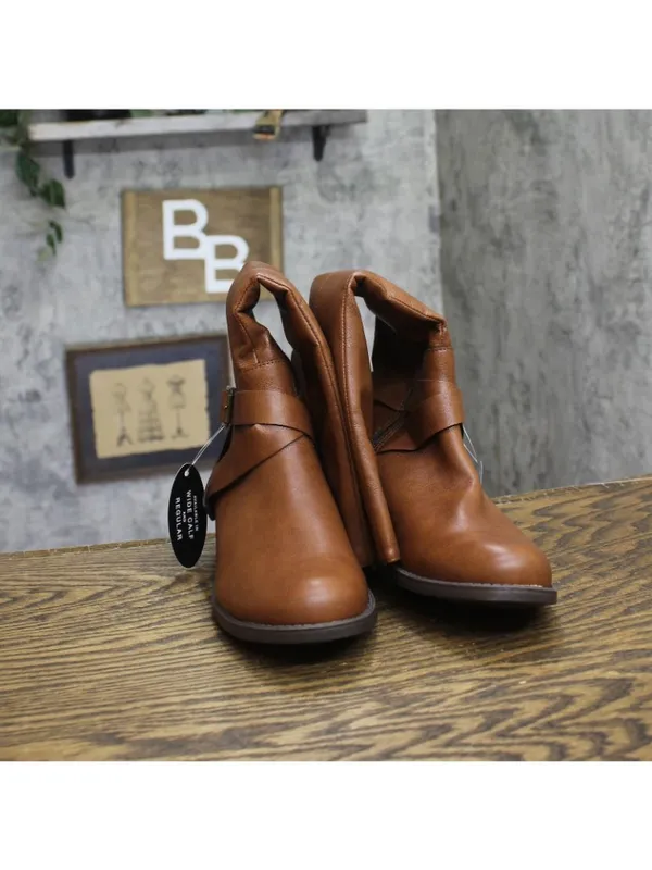 NEW Style & Co. Margoo Riding Boots Faux Leather 10021524100 Acorn Brown 6.5M - Image 10
