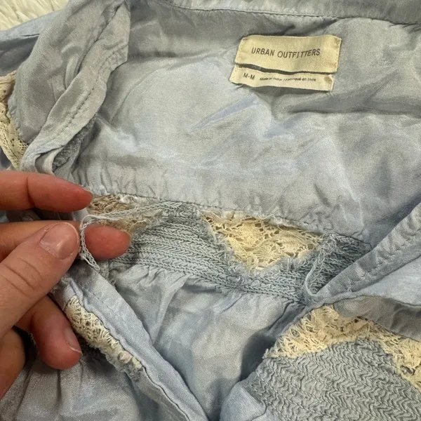 urban outfitters cropped button up - Image 4