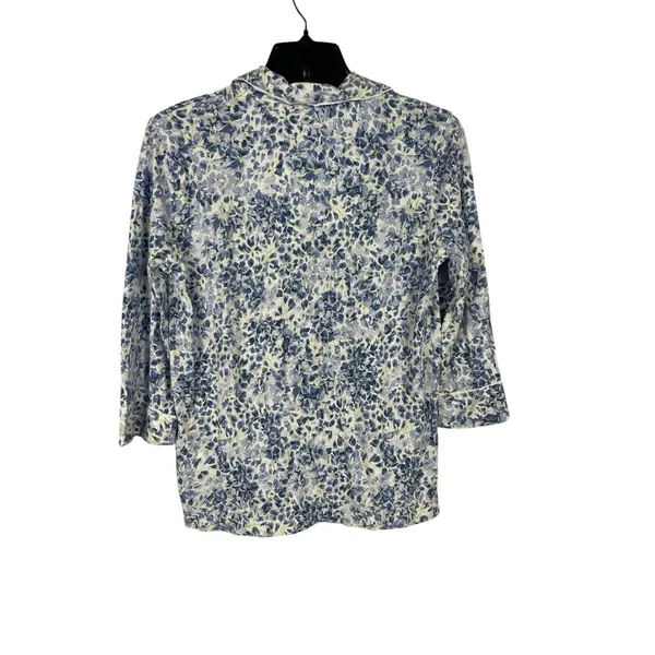 Lauren Ralph Lauren Women’s Blue Floral 2 Piece Pajama Set Button Top Pants S - Image 5