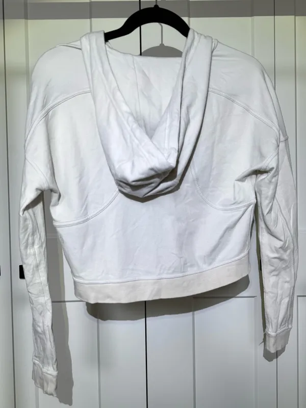 lululemon athletica White Zip-Up Cropped Hoodie - Image 2