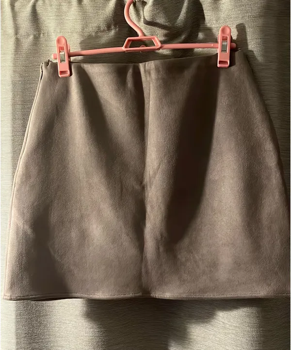 Grey Blue Rain Floral Embroidered Skirt - Image 3