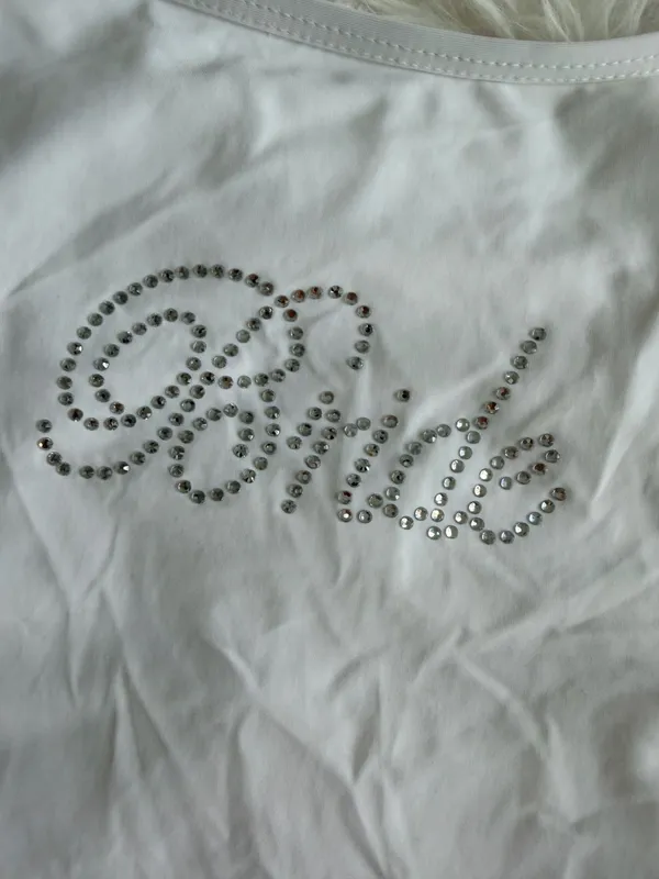 Victoria's Secret Bride Rhinestone Bodysuit White - Image 2