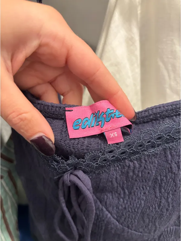 Edikted navy blue top - Image 2