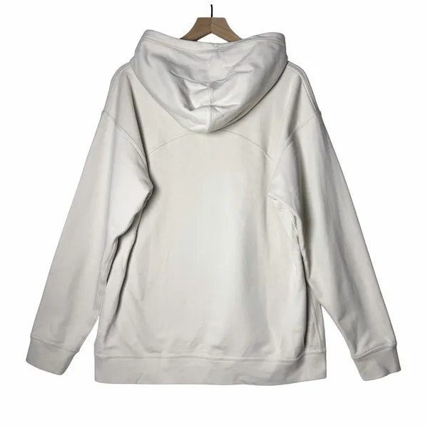 Lululemon All Yours Hoodie French Terry White Opal Embroidered Logo size 14 - Image 2