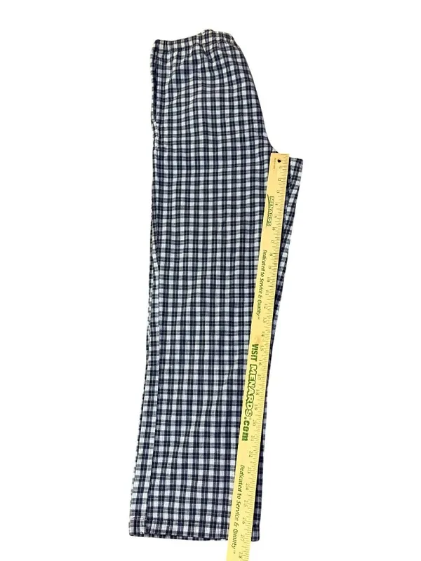 Handmade Navy Plaid Pants Women's XS/Petite Small? Elastic Waist Hand Pockets Us - Image 8