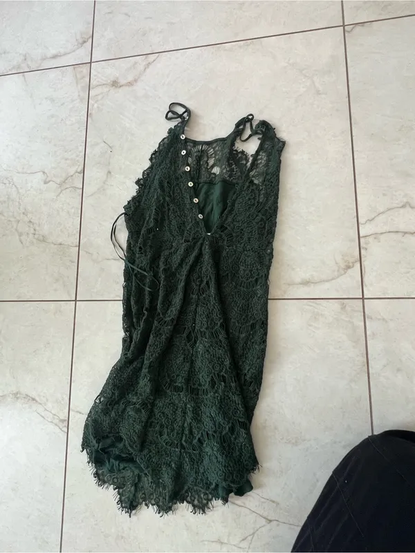 Intimately Free People Green She's Got It Lace Dress Size Small - Image 4