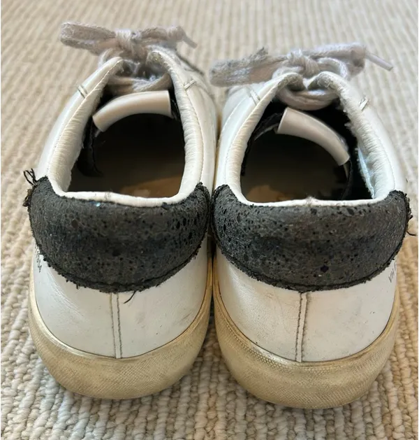 Vintage Havana Sneakers Low-Top White with Black Glitter 10 - Image 6