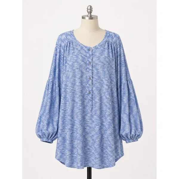 Intimately Free People Blooms‎ For You Sleep Shirt | Blue & White | M - Image 2