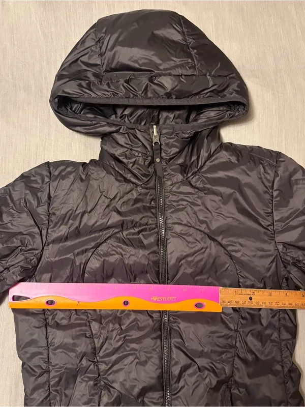 Lululemon Black Reversible Hooded Full-Zip Puffer Jacket, Layer Up, 2 or 4 - Image 5