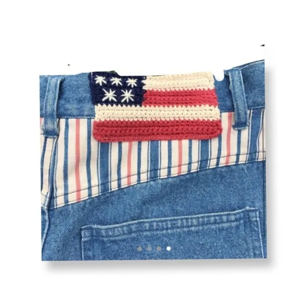 Vintage '90s NEW DEADSTOCK‎ Cambridge Country Store patriotic skirt size 8 - Image 2