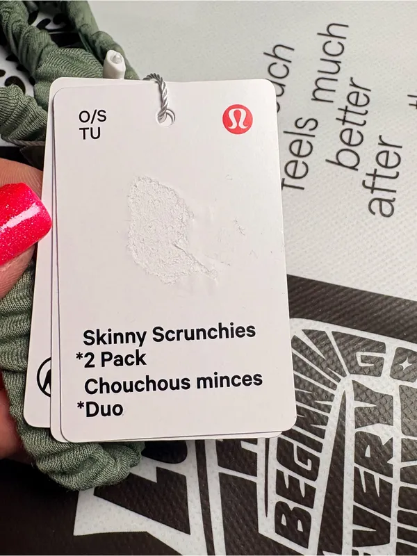 Lululemon Skinny Scrunchies 2 Pack - Image 4