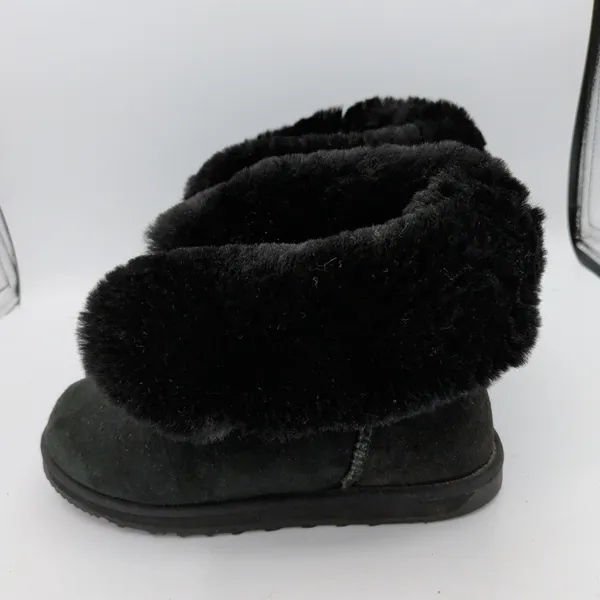 ABEO BIOsystem Black Suede Shearling Lined‎ Mid Calf Boots Womens Size 9 - Image 2