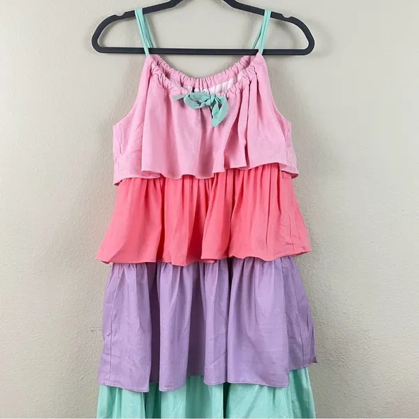 NWT Olivia Rubin Pastels Tiered‎ Sleeveless Maxi Dress Size 6 - Image 6