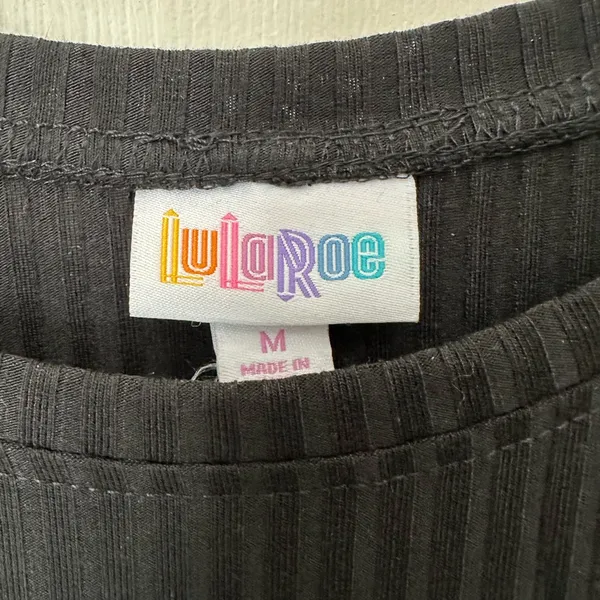 Lularoe Ribbed Black Dress - Image 3