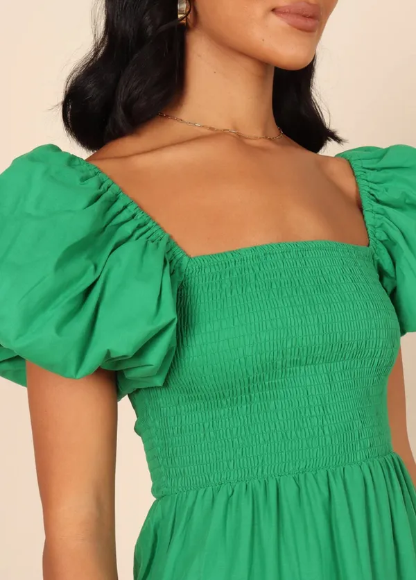 Petal and Pup Morgan Tiered Dress~Green - Image 4
