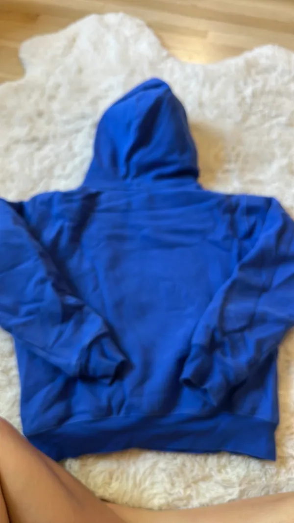 Aritzia Jazz Blue sweatfleece hoodie size small - Image 3