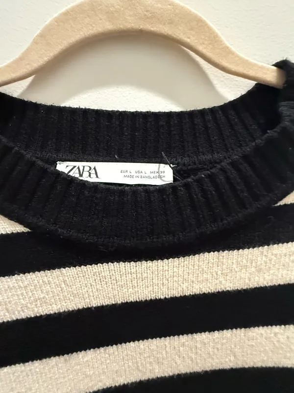 zara striped oversized sweater - Image 2