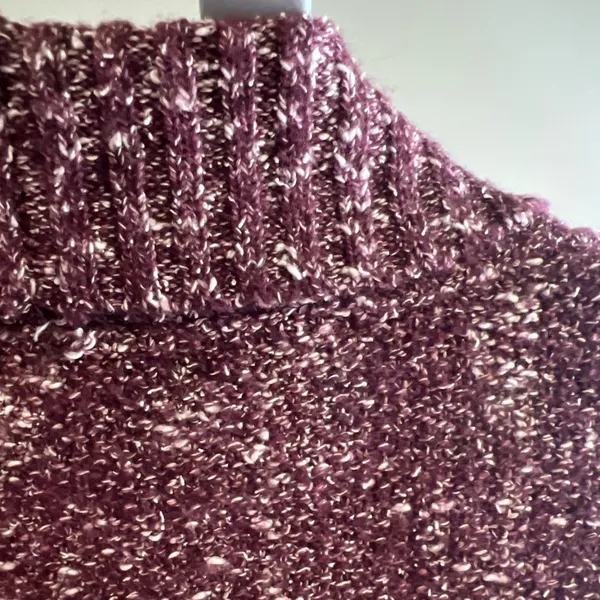 L.L. Bean Women's Burgundy Open-Front Cardigan - Image 11