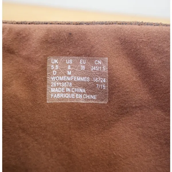 Clarks Brown Vegan Leather Riding Ankle Boot Riddle Avant Everyday Moto Sz 8 - Image 9