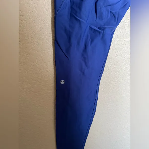 Lululemon‎ Fast and Free High-Rise Fleece Tight 28" Size 14 Psychic Blue - Image 11