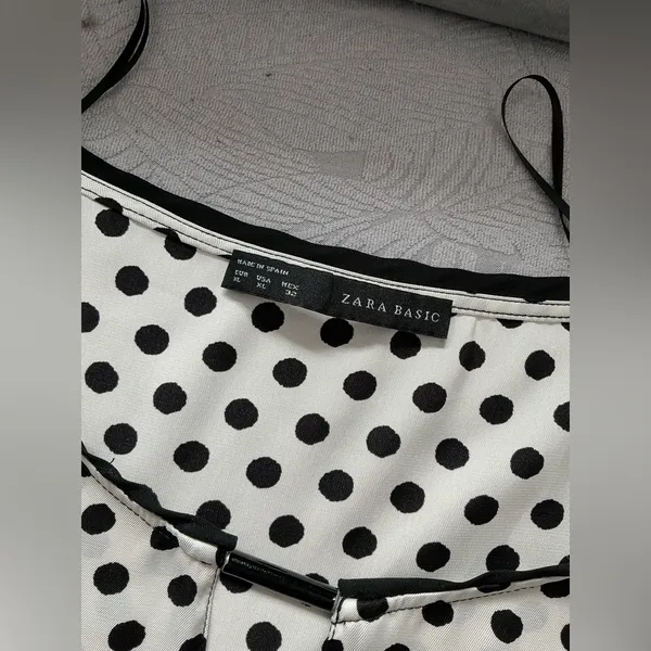 ZARA Pretty polka dot top🖤🤍🖤 - Image 9