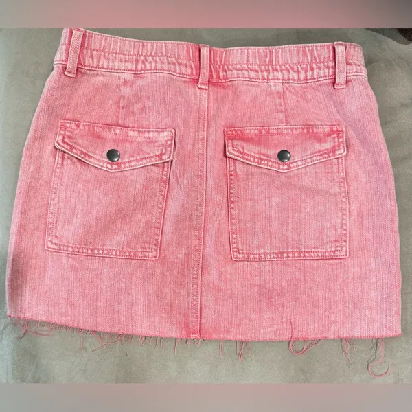 Aerie Pink Demin Mini Skirt Size XS‎ - Image 2