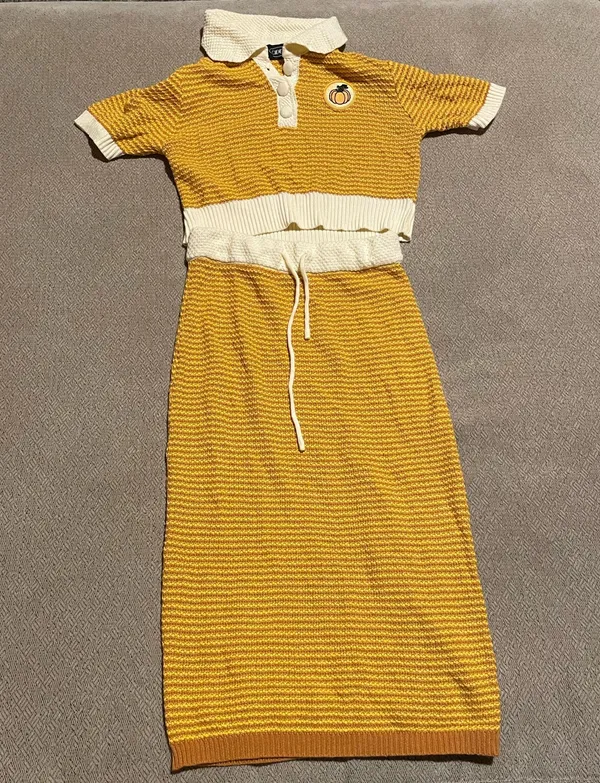 Cider Knit crop top and skirt set - Image 3