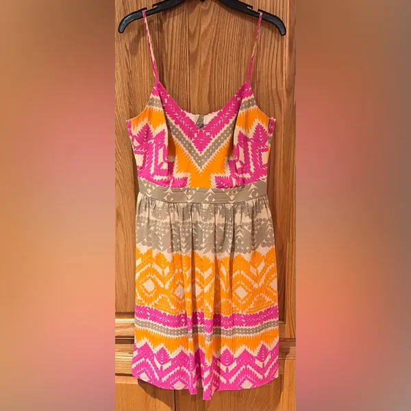Trina Turk Gypsum Cut-Out Stretch Silk Lined Mini‎ Dress in Cactus Flower Size 6 - Image 6