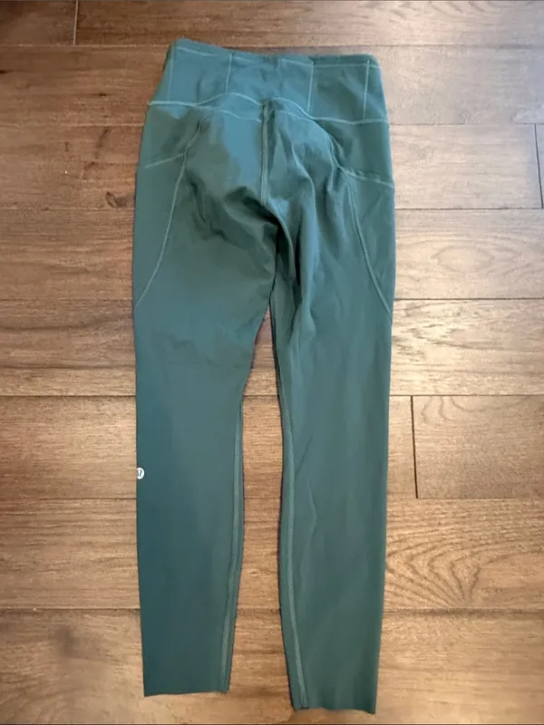 lululemon athletica Fast and Free High-Rise Green Leggings Size 6 - C53-020 - Image 6