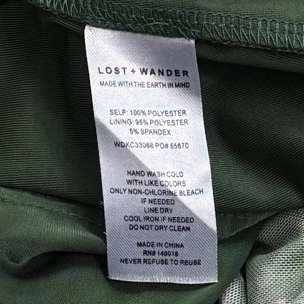 NEW Lost + Wander Green Floral Mesh Overlay Maxi Dress Fairy Cottagecore S‎ - Image 8