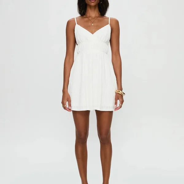 Princess Polly | All Too Well Mini Dress White - Image 4