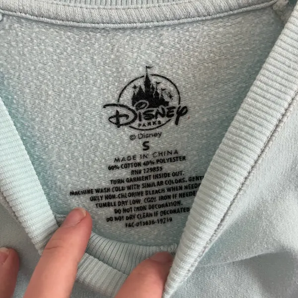 Disney World Light Blue Mickey Mouse Sweater Crewneck - Image 4