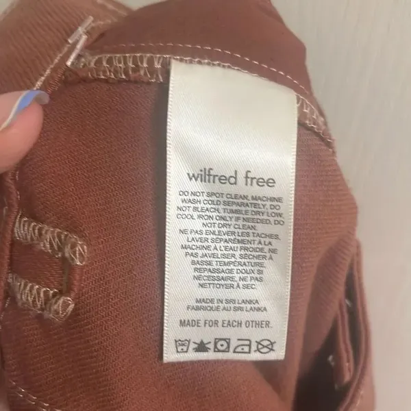 ✨Aritzia Wilfred Free Modern Cargo Burnt Orange Sz 0 Pants✨ - Image 8