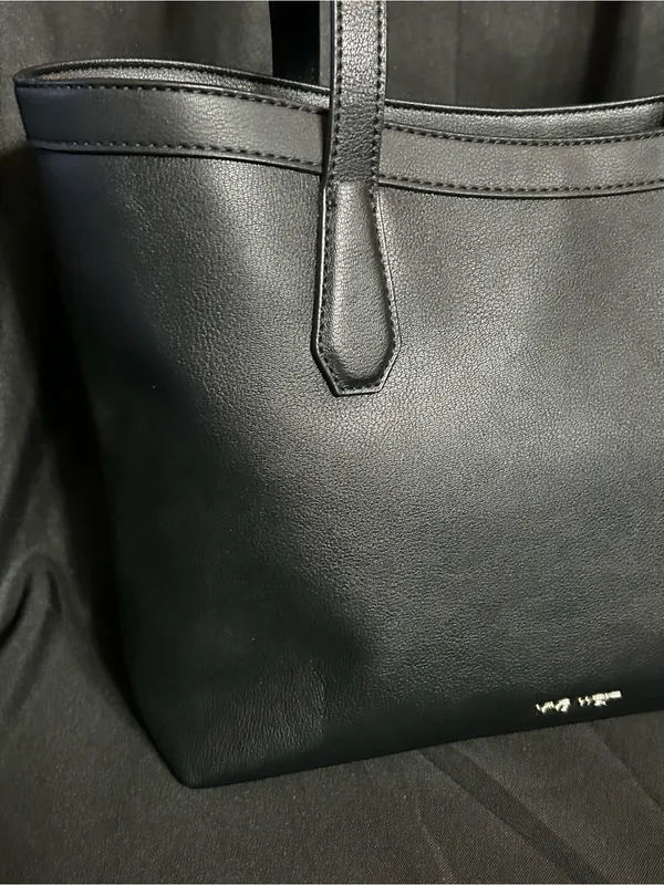 Nine West Black Tote Bag 3 PC Set NWT - Image 4