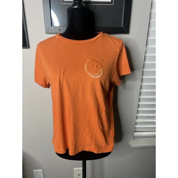 I Stole My Boyfriends Shirt Rainbow Smiley‎ Tee $128 Orange Small - Image 6