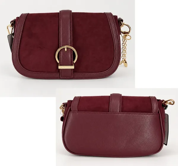 Laundry by Shelli Segal burgundy saddle bag - Image 8