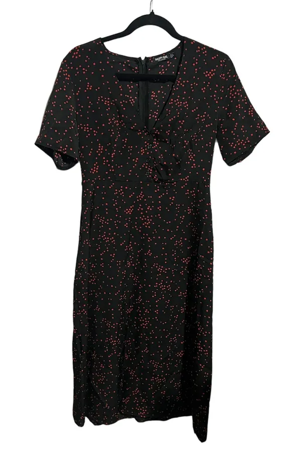Nasty Gal Polka Dot MIDI Dress - Image 2