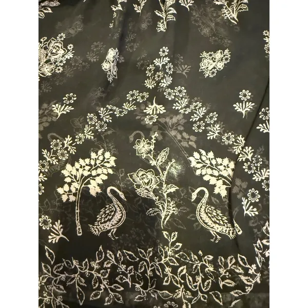 Y2K Sheer Fairy Goth Babydoll Slip Top Peacock Floral Lace Coquette Mesh 90s EUC - Image 9