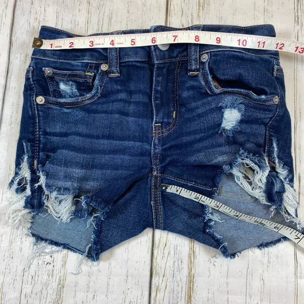 American Eagle Next Level Stretch Distressed Midi Denim Jean Shorts - Image 4